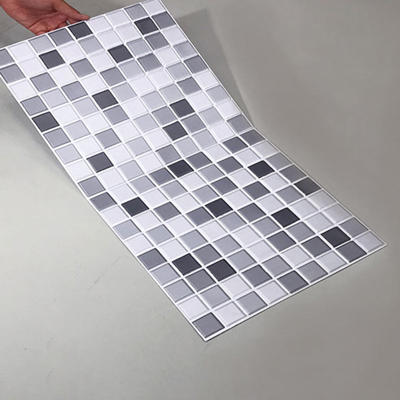 Placas de mosaico PVC autoadhesivas cuadradas resistentes a manchas para ducha – Pack de 5