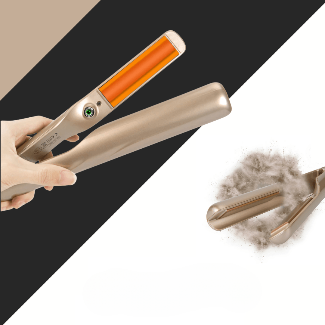 Plancha de pelo con placas de cerámica – calentamiento rápido y alisado suave