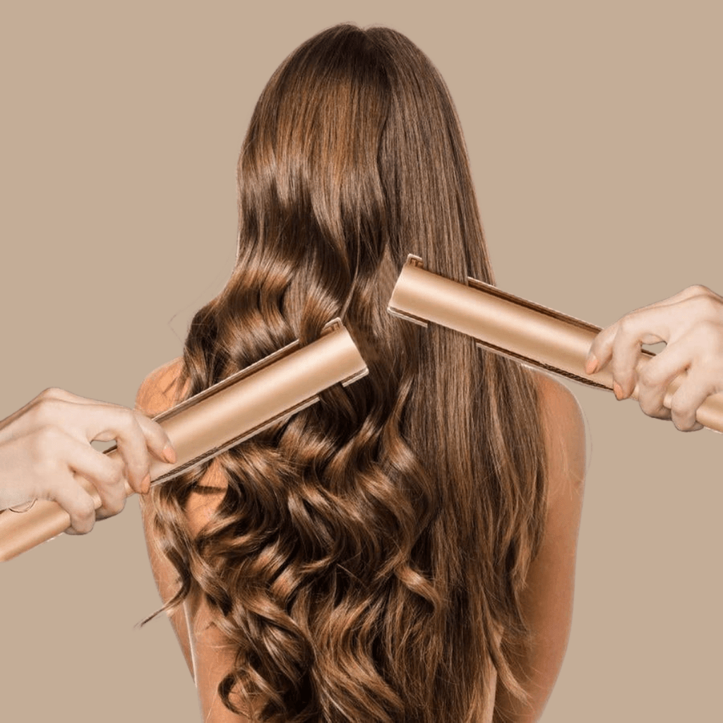 Plancha de pelo con placas de cerámica – calentamiento rápido y alisado suave