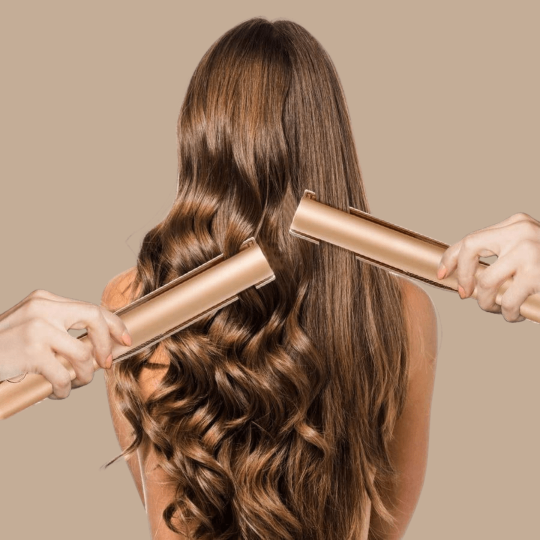 Plancha de pelo con placas de cerámica – calentamiento rápido y alisado suave