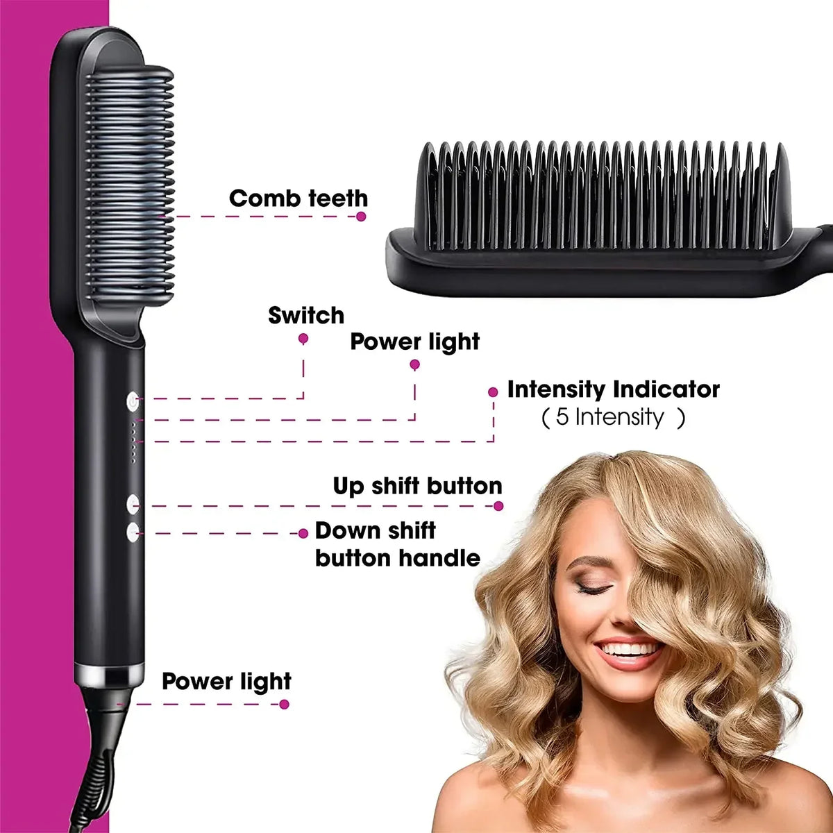 Plancha de pelo profesional de calentamiento rápido
