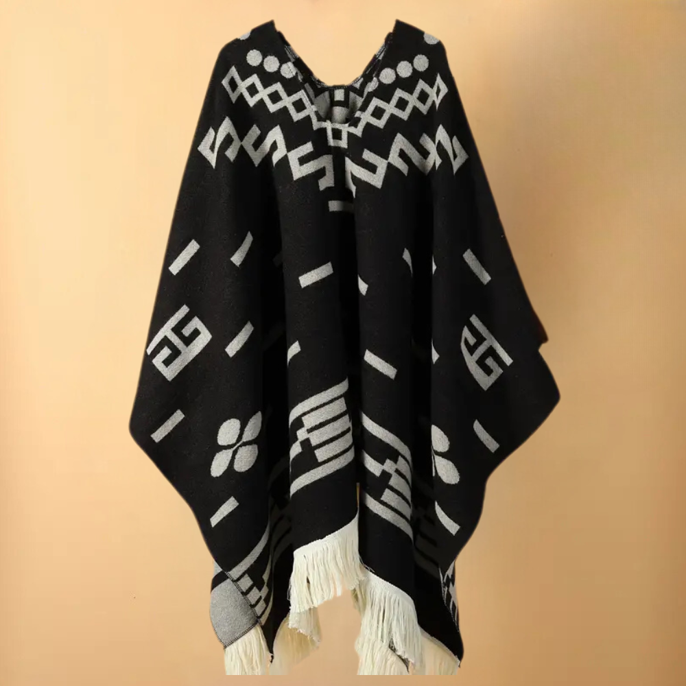 Poncho de otoño cálido para hombre