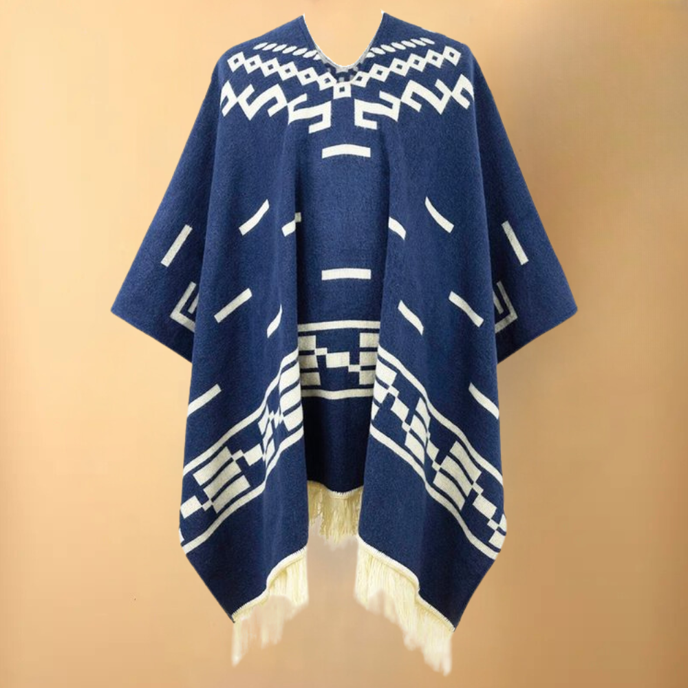 Poncho de otoño cálido para hombre