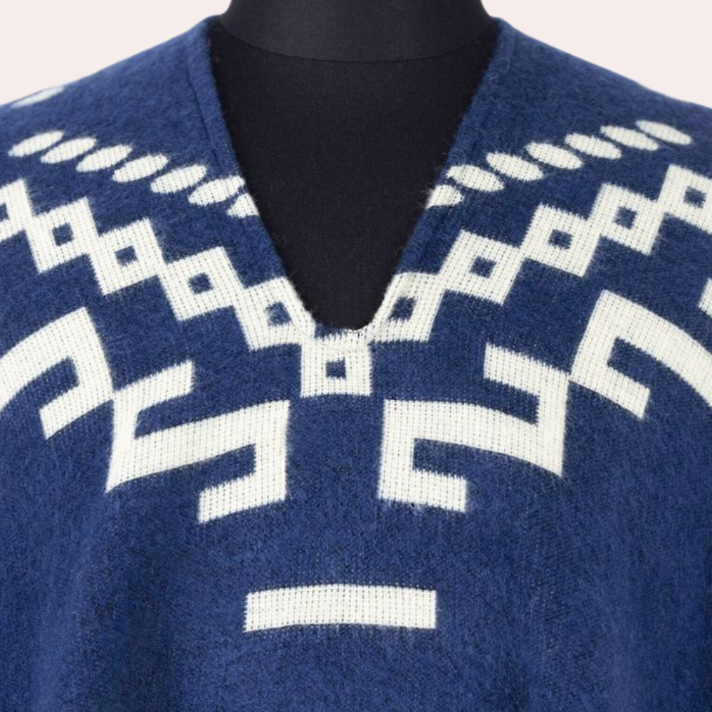 Poncho de otoño cálido para hombre