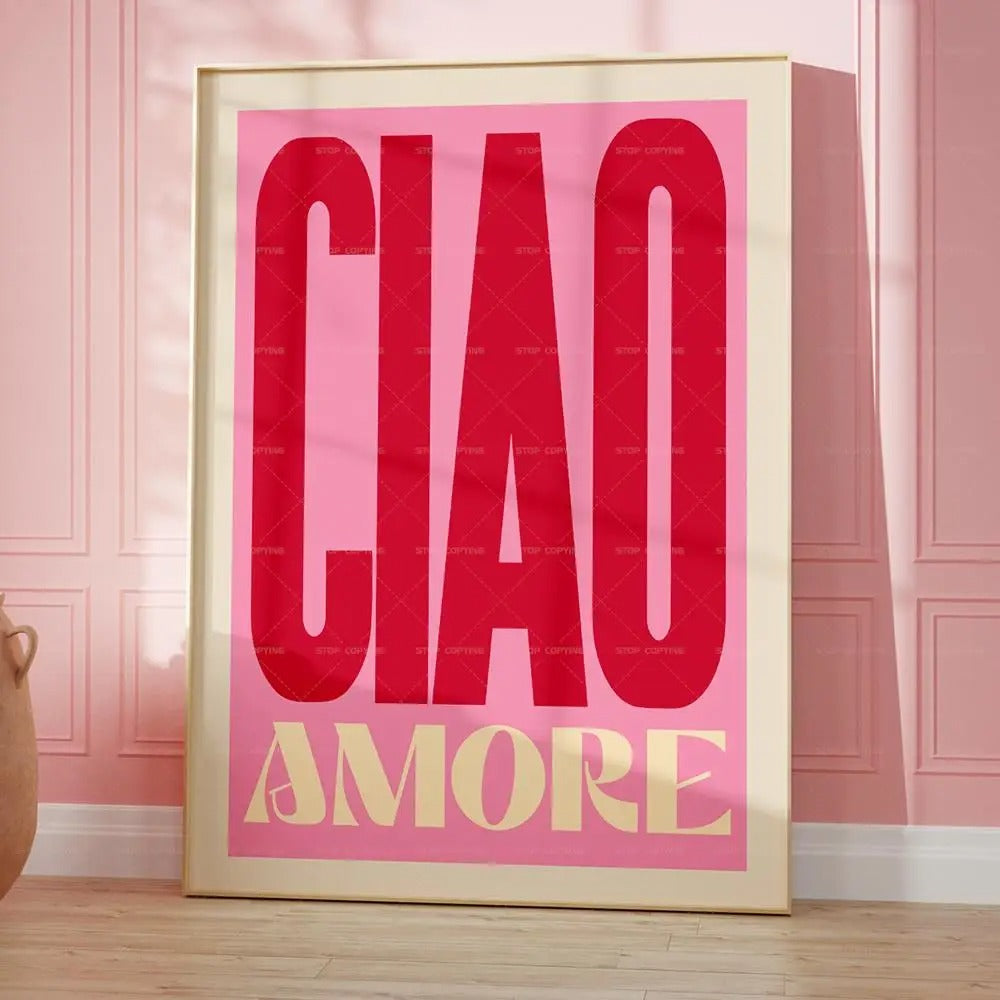 Póster decorativo con mensaje llamativo para baño