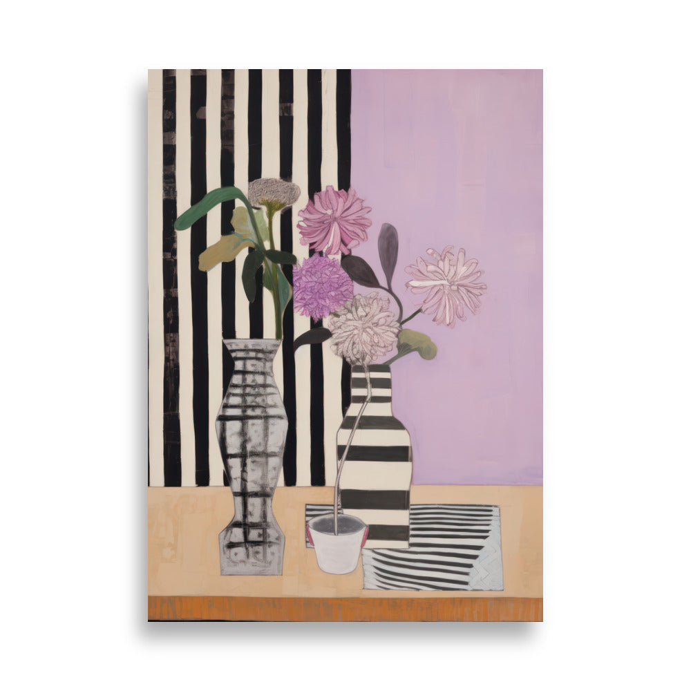 Póster decorativo con rayas