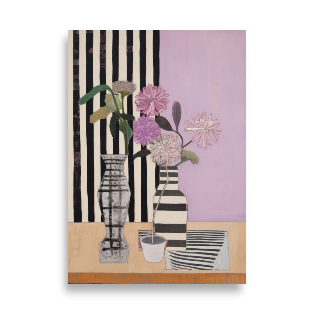 Póster decorativo con rayas
