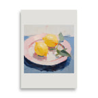 Póster Plato con limones