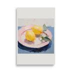 Póster Plato con limones