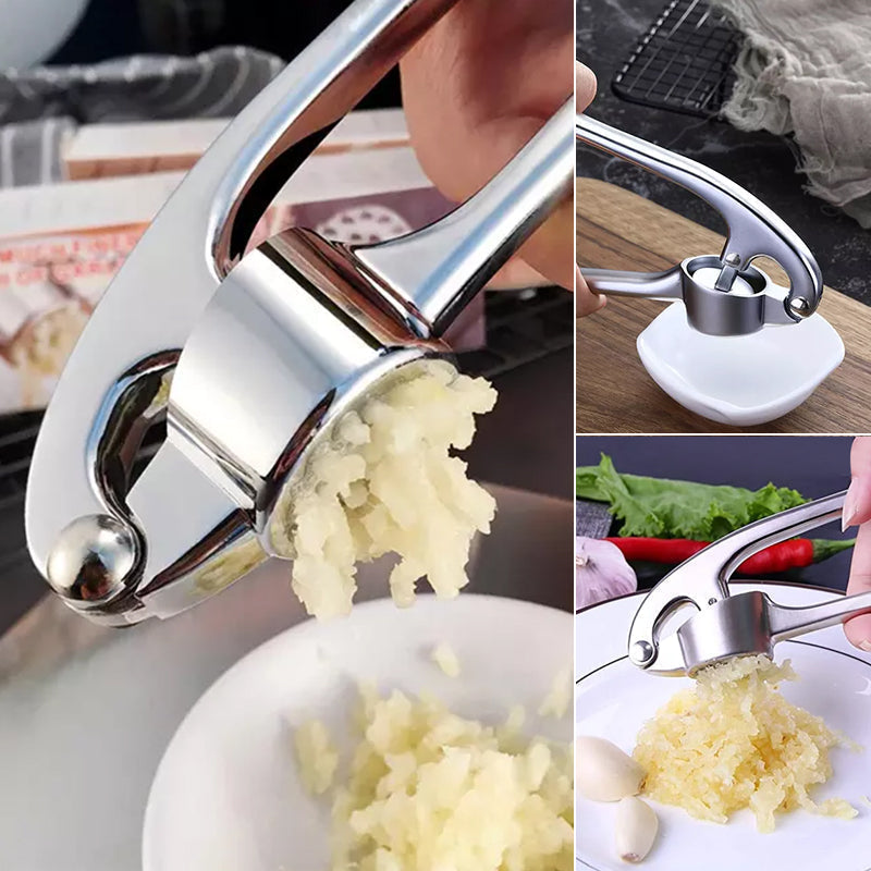 Prensador de ajo de acero inoxidable