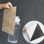 Protector antisalpicaduras autoadhesivo de PVC rectangular para ducha