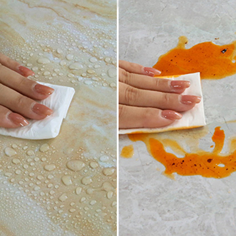 Protector antisalpicaduras autoadhesivo de PVC rectangular para ducha