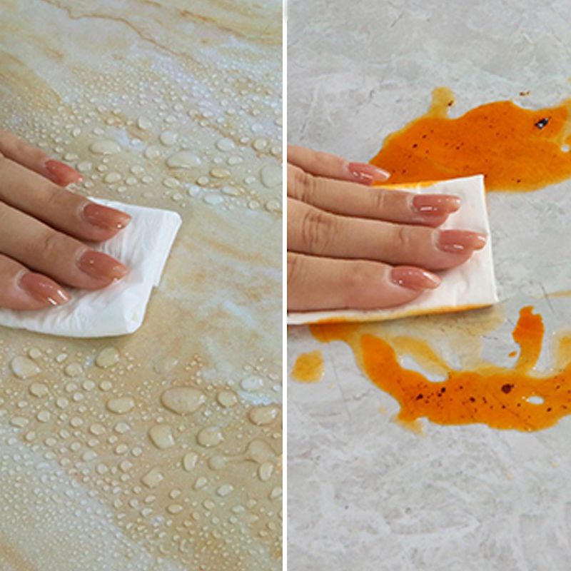 Protector antisalpicaduras autoadhesivo de PVC rectangular para ducha