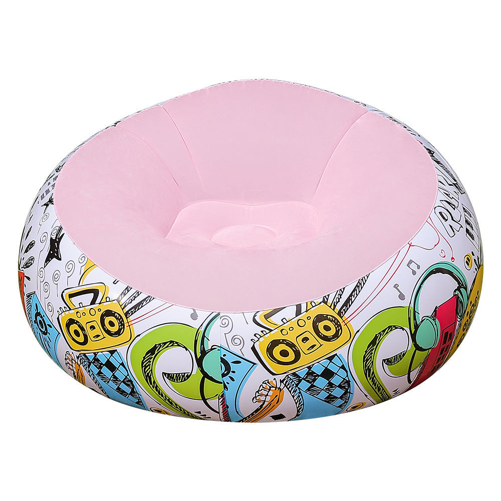 Puf confortable con diseño divertido para mujer