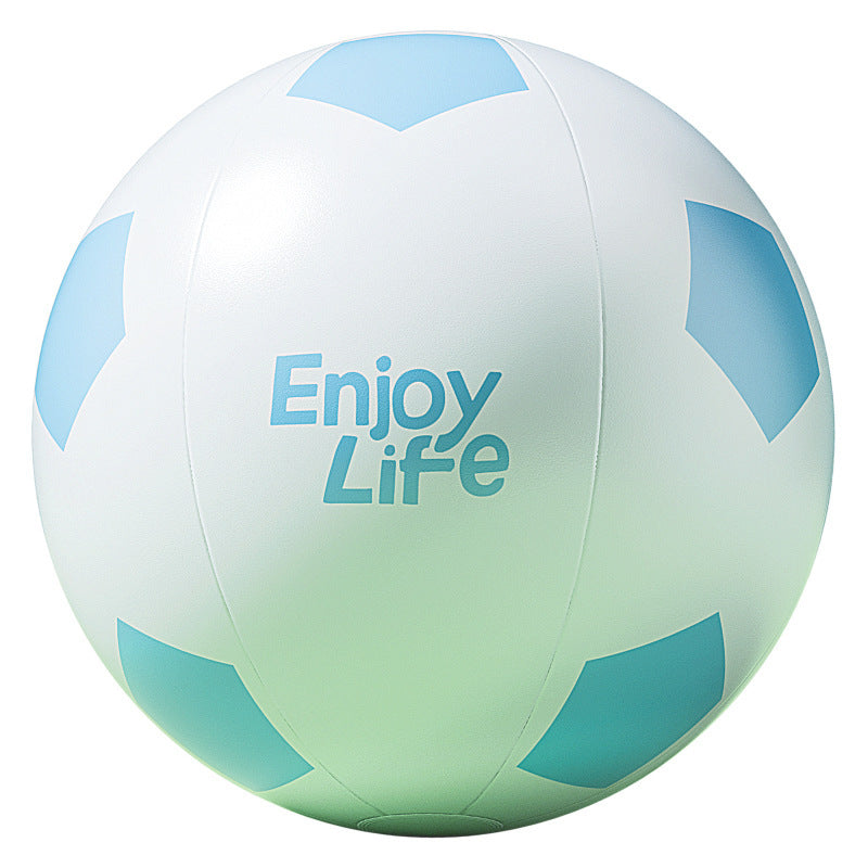 Puf hinchable de fútbol para mujer