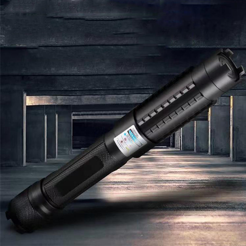 Puntero láser de alta potencia, láser de mano recargable con haz ajustable, puntero láser impermeable para señalización