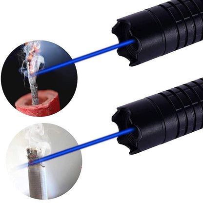 Puntero láser de alta potencia, láser de mano recargable con haz ajustable, puntero láser impermeable para señalización