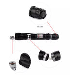 Puntero láser rojo recargable con set de linterna multiusos