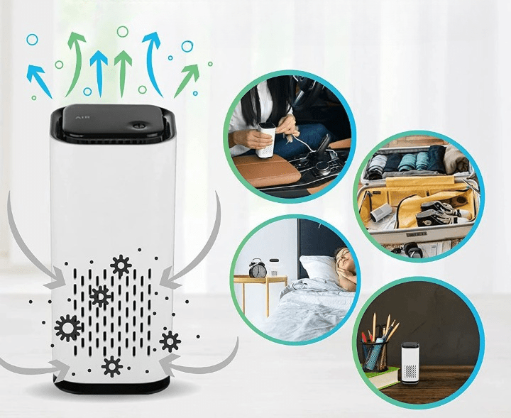 Purificador de aire con ionizador — Ambiente fresco y saludable