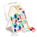 Puzle educativo creativo de madera en 3D