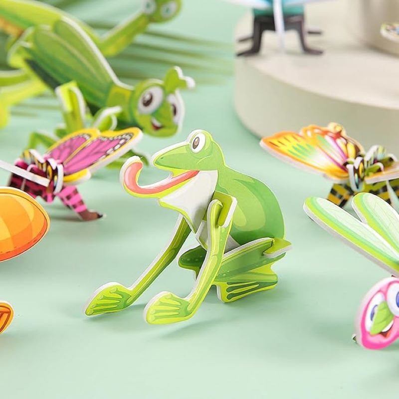 Puzzle 3D de animales y dinosaurios para niños