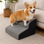 Rampa plegable de espuma viscoelástica antideslizante para mascotas (lavable)