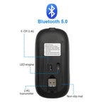 Ratón inalámbrico recargable LuxeClick con Bluetooth