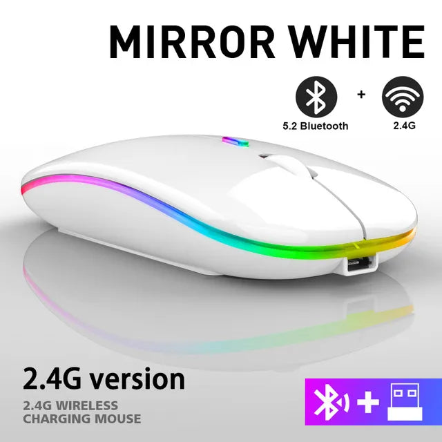 Ratón inalámbrico recargable LuxeClick con Bluetooth