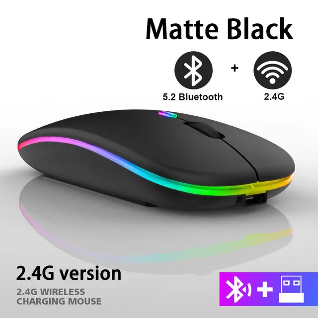 Ratón inalámbrico recargable LuxeClick con Bluetooth