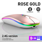Ratón inalámbrico recargable LuxeClick con Bluetooth