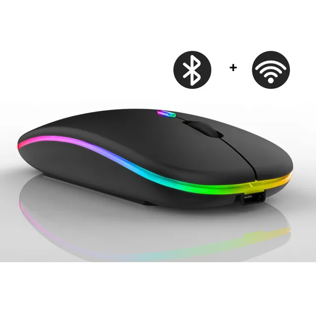 Ratón inalámbrico recargable LuxeClick con Bluetooth