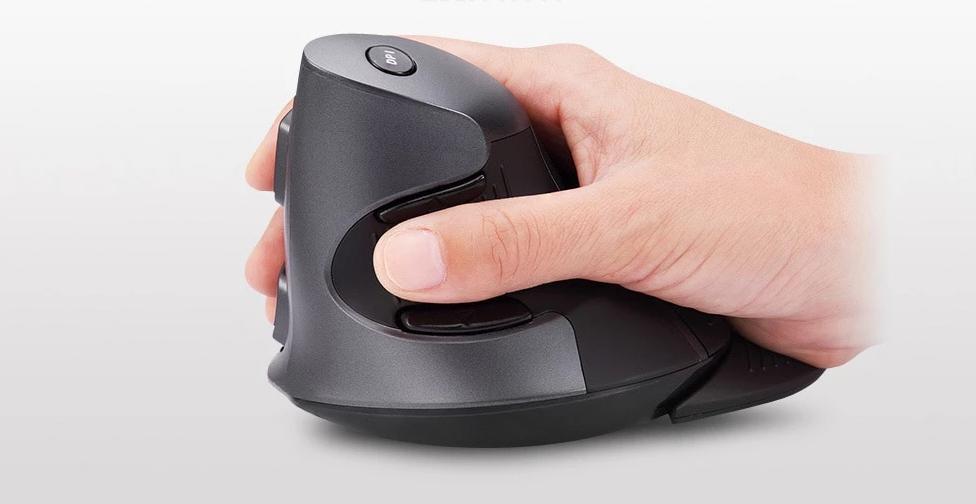 Ratón inalámbrico vertical ergonómico de 6 botones