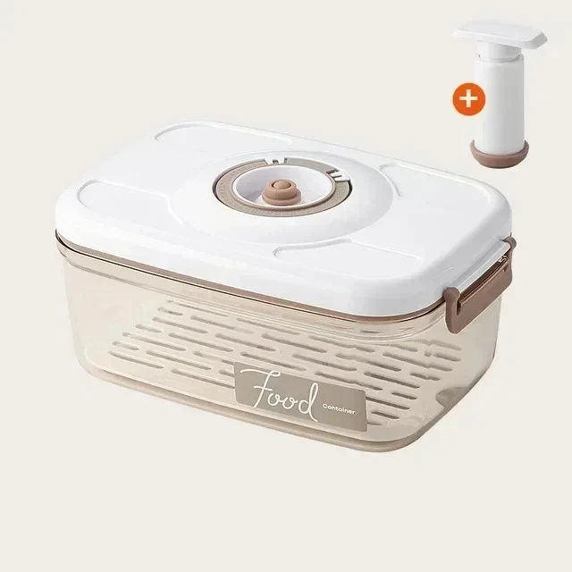 Recipiente hermético al vacío transparente con bomba manual – FreshLock