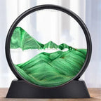Reloj de arena 3D con paisajes marinos – Arte decorativo relajante