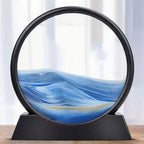 Reloj de arena 3D con paisajes marinos – Arte decorativo relajante