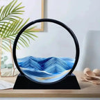 Reloj de arena 3D con paisajes marinos – Arte decorativo relajante