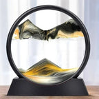Reloj de arena 3D con paisajes marinos – Arte decorativo relajante