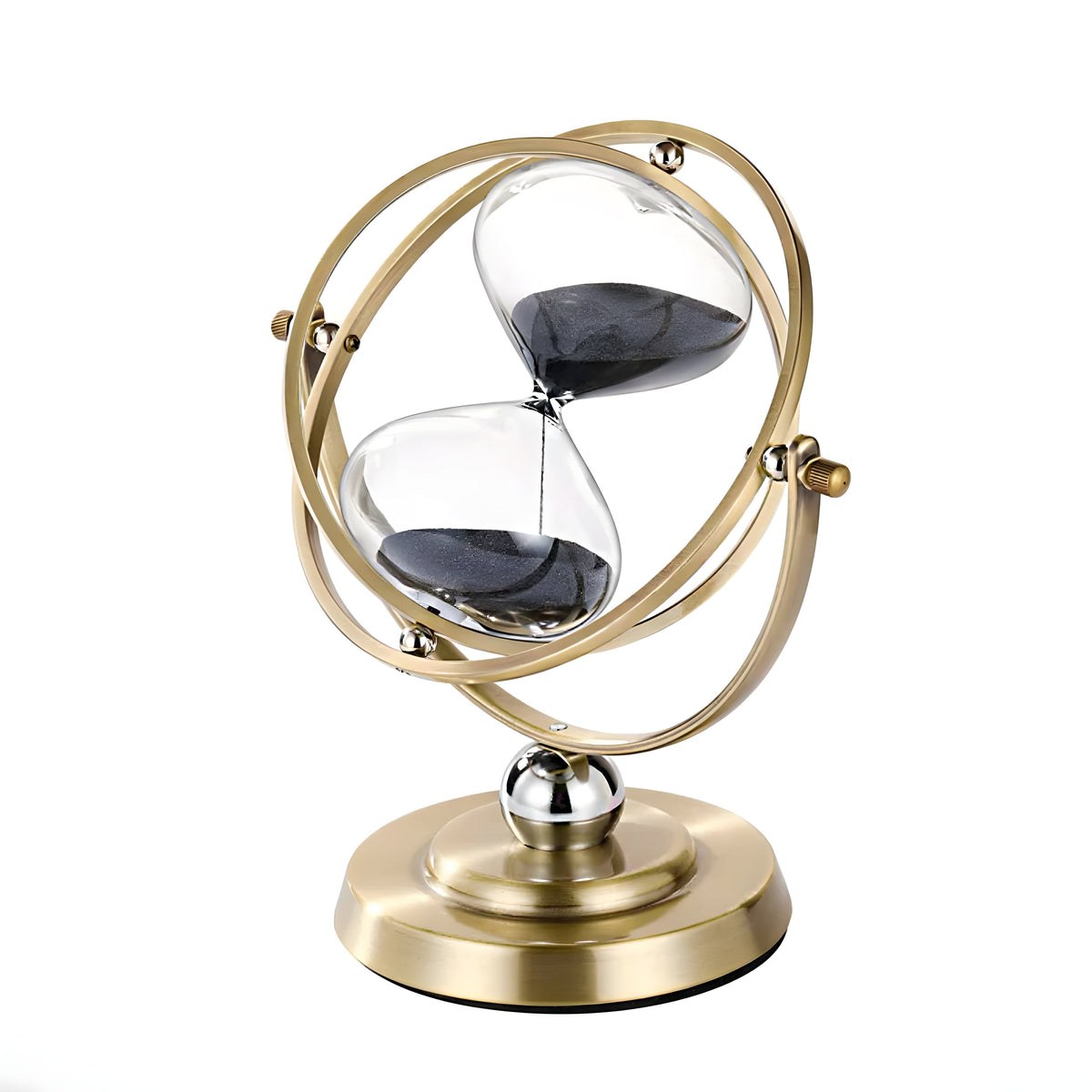 Reloj de arena elegante con flujo relajante de arena