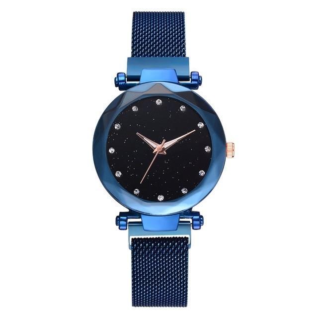 Reloj de mujer elegante y lujoso con cristales