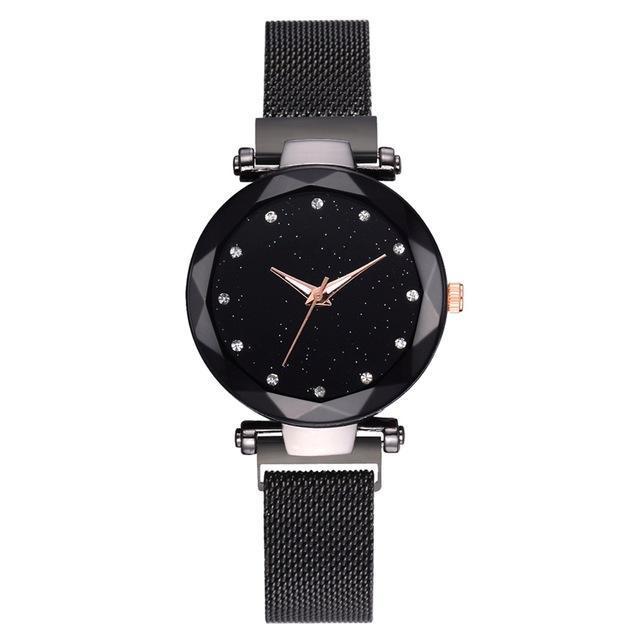 Reloj de mujer elegante y lujoso con cristales