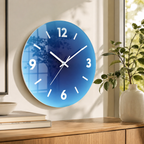 Reloj de pared de cristal Sunset
