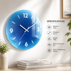Reloj de pared de cristal Sunset