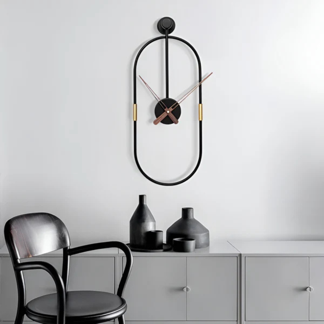Reloj de pared grande minimalista