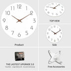 Reloj de pared silencioso de colores 30 cm