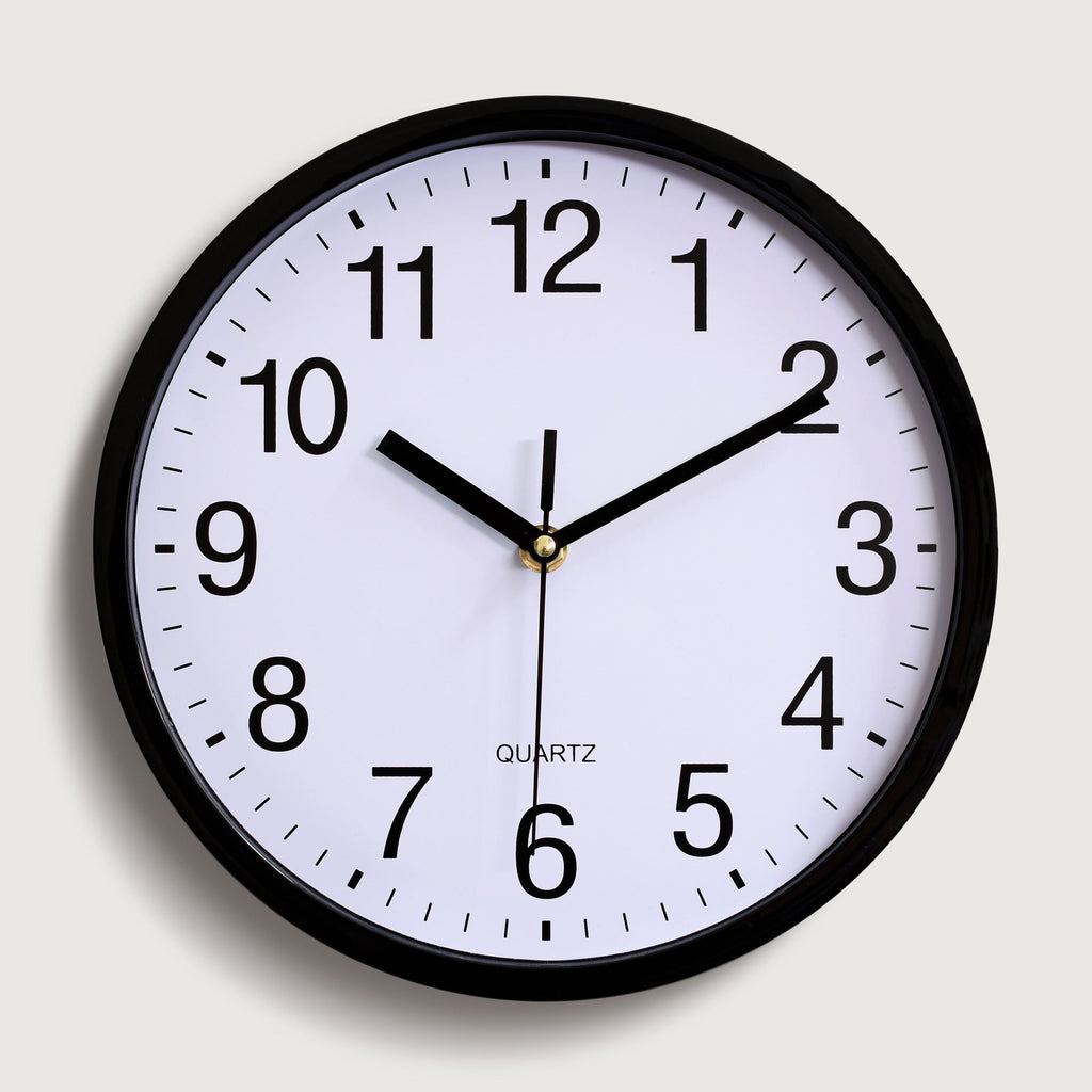 Reloj de pared silencioso para aula o habitación infantil de 25 cm