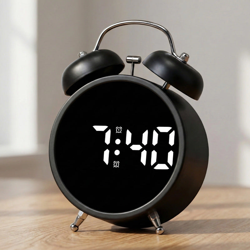 Reloj despertador digital con pantalla grande y función de alarma