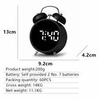 Reloj despertador digital con pantalla grande y función de alarma
