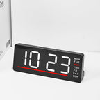 Reloj despertador digital con pantalla LED grande y alarmas múltiples