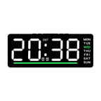Reloj despertador digital con pantalla LED grande y alarmas múltiples