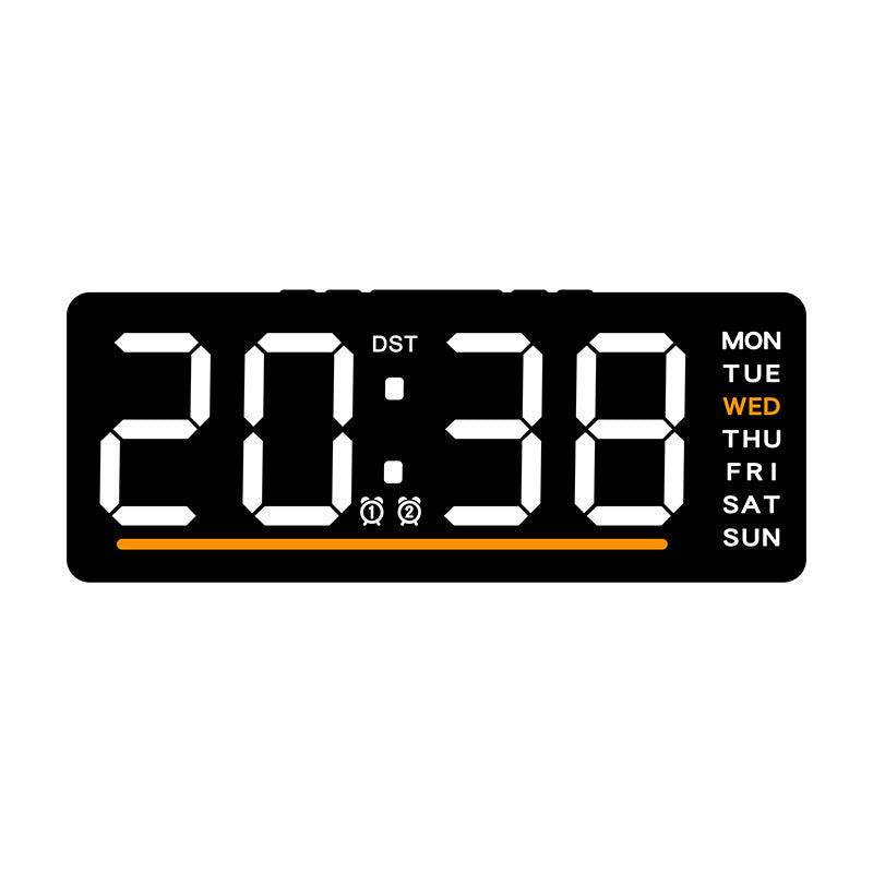 Reloj despertador digital con pantalla LED grande y alarmas múltiples
